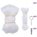 Vidaxl filet pour chat transparent en nylon 8 x 3 m