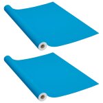 Vidaxl films autoadhésifs pour meubles 2 pcs azuré 500x90 cm pvc Vidaxl films autoadhésifs pour meubles 2 pcs azuré 500x90 cm pvc