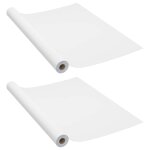 Vidaxl films autoadh�sifs pour meubles 2 pcs blanc 500x90 cm pvc