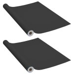 Vidaxl films autoadhésifs pour meubles 2 pcs noir 500x90 cm pvc Vidaxl films autoadhésifs pour meubles 2 pcs noir 500x90 cm pvc
