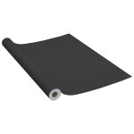 Vidaxl film autoadh�sif pour meubles noir 500x90 cm pvc