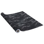 Vidaxl film autoadh�sif pour meubles pierre noire 500x90 cm pvc