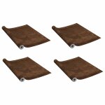 Vidaxl films autoadh�sifs pour portes 4 pcs ch�ne fonc� 210x90 cm pvc