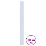 Vidaxl films pour fentre 5 pcs statique dpoli blanc pvc
