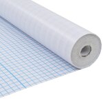 Vidaxl film pour fentre dpoli design  rayures 0, 9x20 m pvc