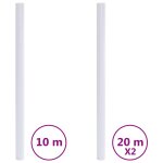 Vidaxl films pour fentre dpoli transparent gris pvc