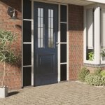 Vidaxl film de fentre statique dpoli noir 60x500 cm pvc
