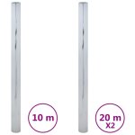 Vidaxl films solaires 3 pcs effet rflchissant statique argent pvc