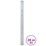 Vidaxl films solaires 5 pcs effet rflchissant statique argent pvc