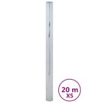 Vidaxl films solaires 5 pcs effet rflchissant statique argent pvc