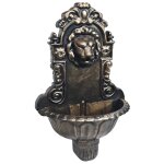 Vidaxl fontaine murale design de t�te de lion bronze
