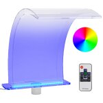 Vidaxl fontaine de piscine avec led rvb acrylique 50 cm