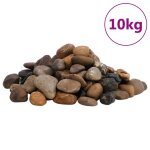Vidaxl galets polis 10 kg multicolores 2 - 5 cm