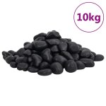 Vidaxl galets polis 10 kg noir 2 - 5 cm Vidaxl galets polis 10 kg noir 2 - 5 cm