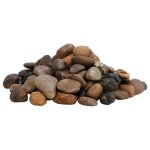 Vidaxl galets polis 25 kg multicolores 2 - 5 cm