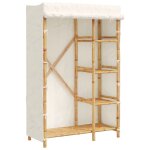 Vidaxl garde - robe 110x45x170 cm bambou