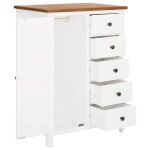 Vidaxl garde - robe 76x52x105 cm bois de ch�ne massif