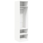 Vidaxl garde - robe blanc 50x50x200 cm bois d'ing�nierie