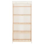 Vidaxl garde - robe blanc 79 x 40 x 170 cm tissu Vidaxl garde - robe blanc 79 x 40 x 170 cm tissu