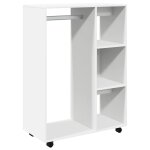 Vidaxl garde - robe blanc 80x40x110 cm bois d?ing�nierie