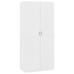 Vidaxl garde - robe blanc 90x52x200 cm bois d?ingnierie