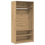 Vidaxl garde - robe ch�ne artisanal 100x50x200 cm bois d'ing�nierie