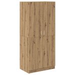 Vidaxl garde - robe ch�ne artisanal 80x52x180 cm bois d'ing�nierie