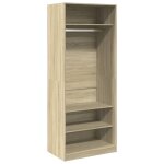 Vidaxl garde - robe ch�ne sonoma 80x50x200 cm bois d'ing�nierie