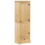 Vidaxl garde - robe corona 55x38x170 cm bois de pin massif