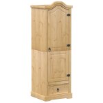 Vidaxl garde - robe corona 55x52x170 cm bois de pin massif
