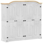 Vidaxl garde - robe corona blanc 194x52x186 cm bois de pin massif Vidaxl garde - robe corona blanc 194x52x186 cm bois de pin massif