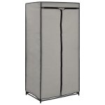 Vidaxl garde - robe gris 75x50x160 cm
