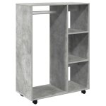 Vidaxl garde - robe gris b�ton 80x40x110 cm bois d?ing�nierie