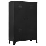 Vidaxl garde - robe industrielle noir 90x40x140 cm acier Vidaxl garde - robe industrielle noir 90x40x140 cm acier