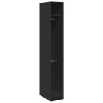 Vidaxl garde - robe noir 30x50x200 cm bois d'ing�nierie