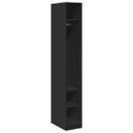 Vidaxl garde - robe noir 30x50x200 cm bois d'ing�nierie