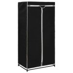 Vidaxl garde - robe noir 75x50x160 cm