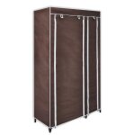 Vidaxl garde - robe tissu marron Vidaxl garde - robe tissu marron
