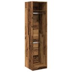 Vidaxl garde - robe vieux bois 50x50x200 cm bois d'ing�nierie