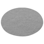 Vidaxl gazon artificiel avec picots dia. 130 cm gris rond