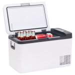Vidaxl glacire avec poigne et adaptateur noir et blanc 18 l pp et pe
