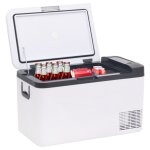 Vidaxl glacire avec poigne noir et blanc 18 l pp et pe