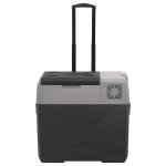 Vidaxl glaci�re avec roue et poign�e noir et gris 40 l polypropyl�ne