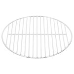 Vidaxl grille de barbecue ronde �34, 5 cm acier inoxydable 304