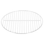 Vidaxl grille de barbecue ronde �37 cm acier inoxydable 304