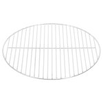 Vidaxl grille de barbecue ronde �44, 5 cm acier inoxydable 304