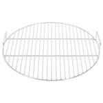 Vidaxl grille de barbecue ronde �44, 5 cm acier inoxydable 304