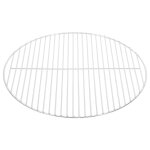 Vidaxl grille de barbecue ronde �50 cm acier inoxydable 304