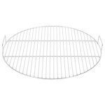 Vidaxl grille de barbecue ronde �54 cm acier inoxydable 304