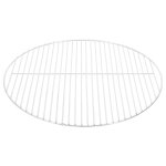 Vidaxl grille de barbecue ronde �54 cm acier inoxydable 304